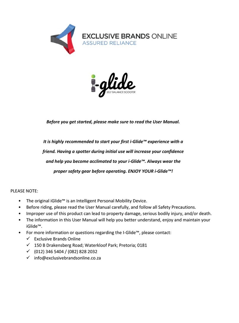 Exclusive Brands iGlide user manual
