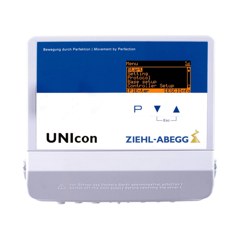 ZIEHL-ABEGG UNIcon MODBUS Master User manual