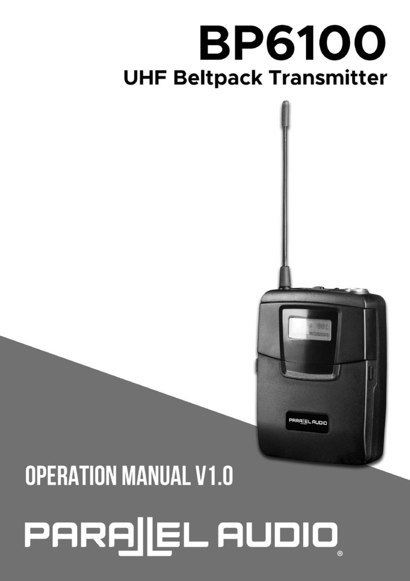 Parallel Audio BP6100 Operation manual