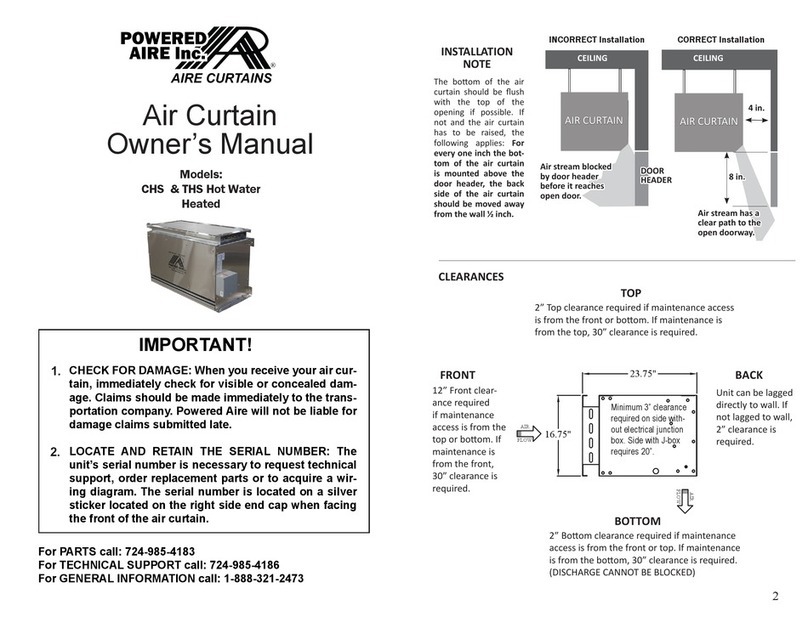 Powered Aire CHS Series owner's manual