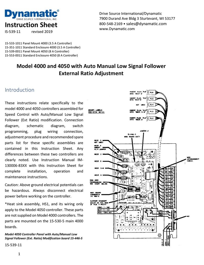 Dynamatic 4050 User manual