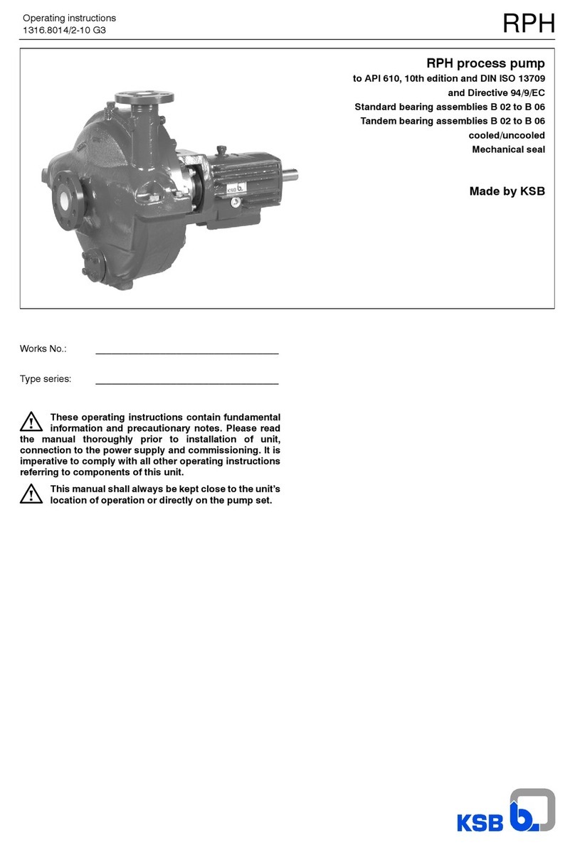 KSB RPH Series operating instructions