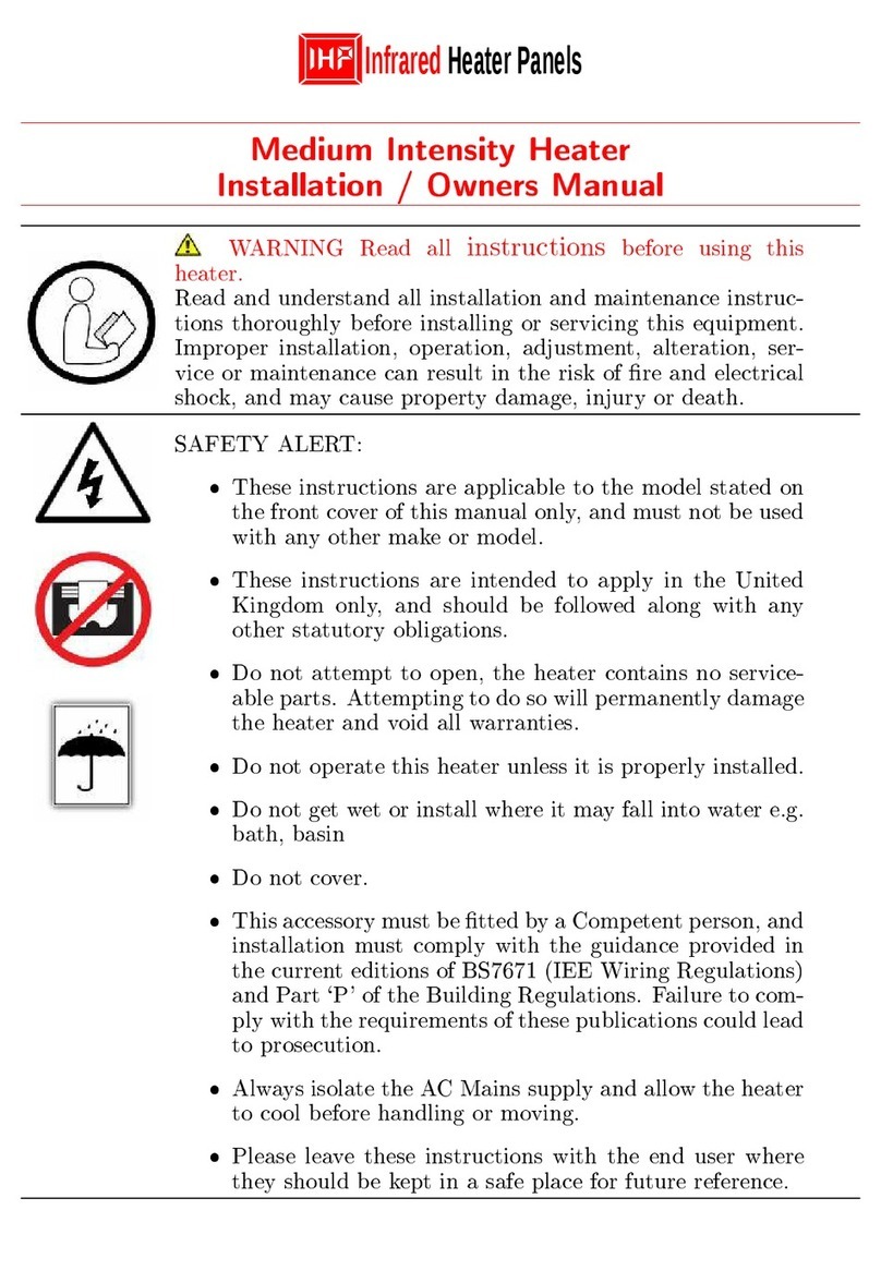 IHP MI1000 Installation & owner's manual