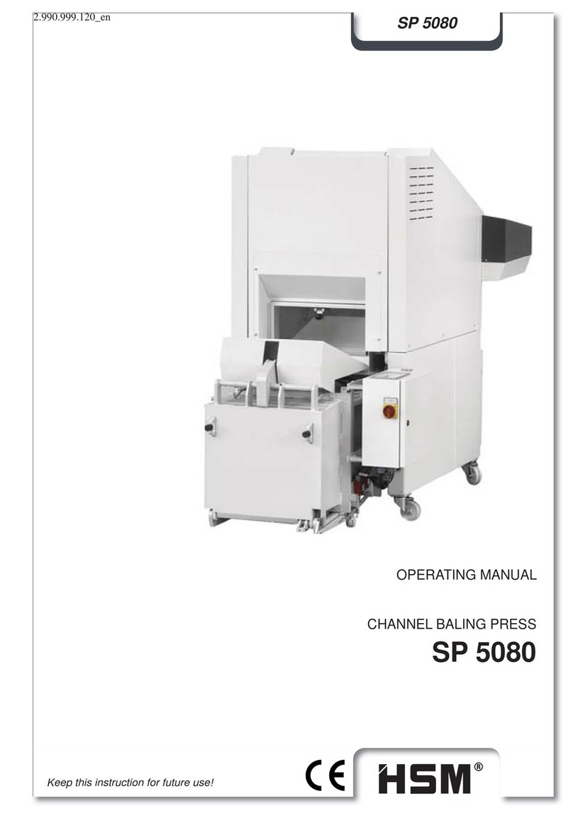 HSM SP 5080 operating manual