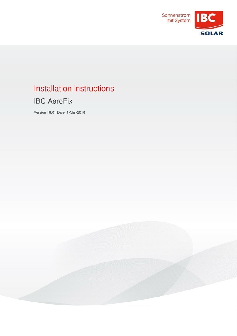 IBC SOLAR AeroFix 15-S User manual