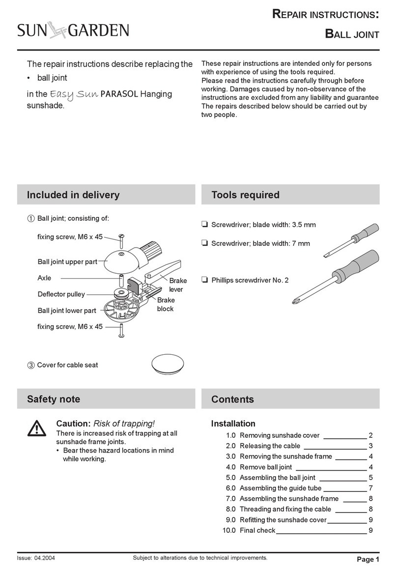 sun garden Easy Sun Setup guide