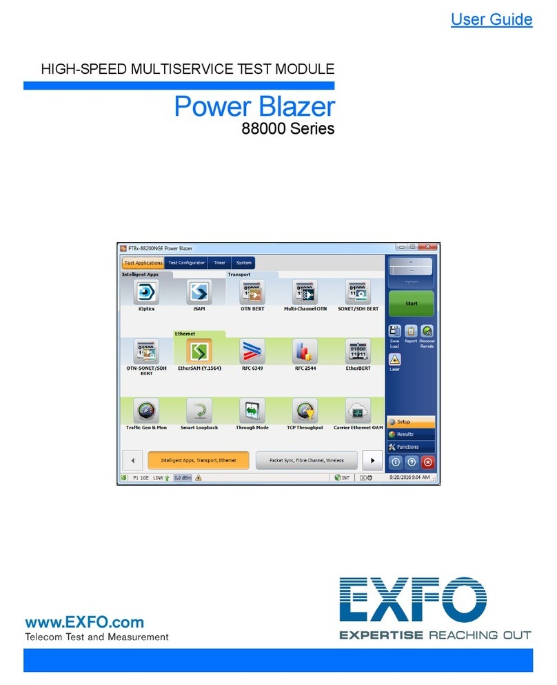 EXFO Power Blazer 88000 Series User manual