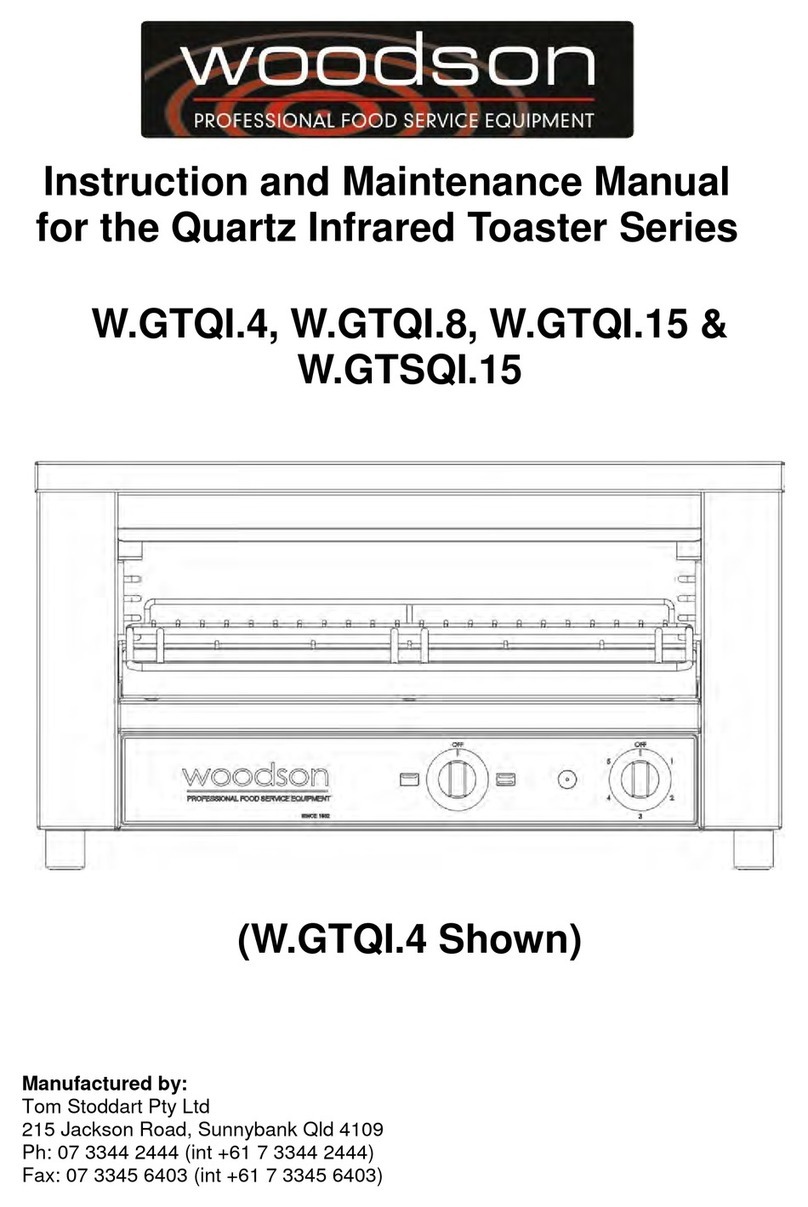 Tom Stoddart Pty Woodson W.GTQI.4 Instruction and maintenance manual