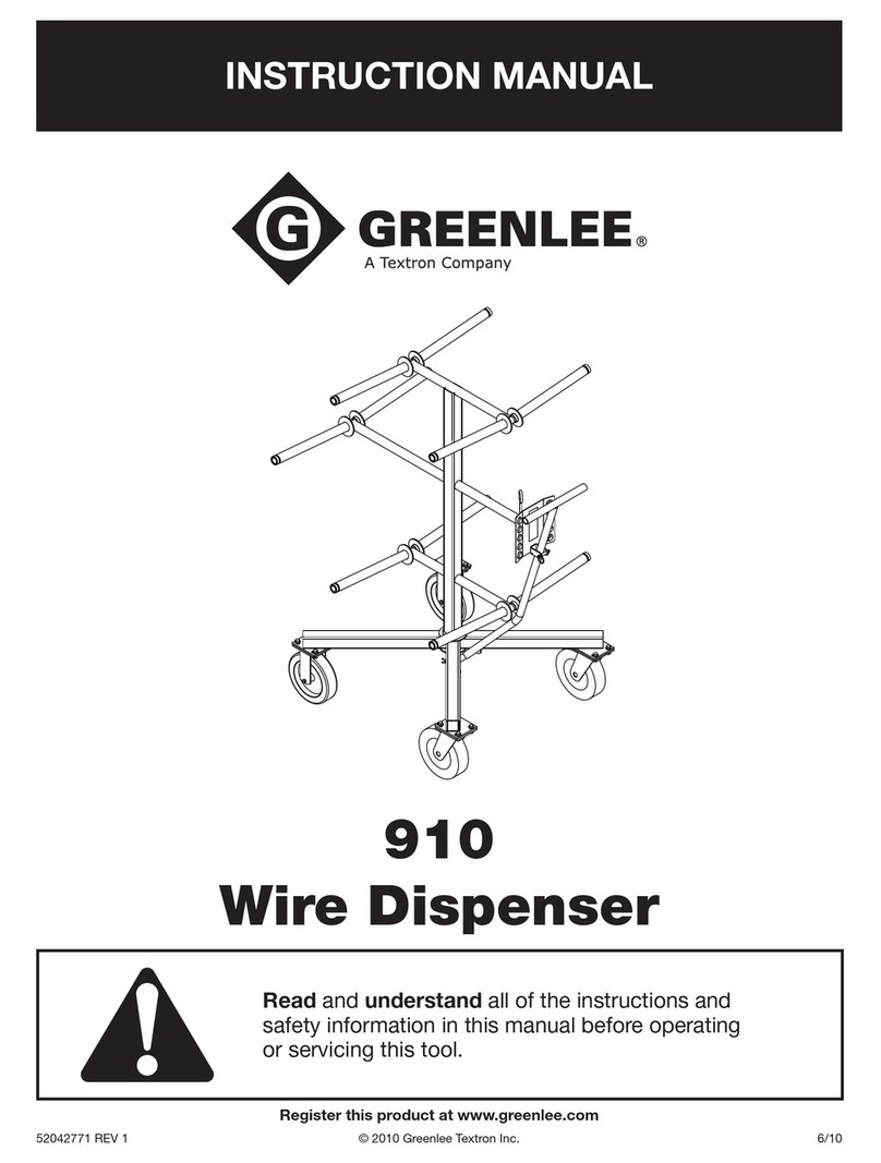 Textron Greenlee 910 User manual