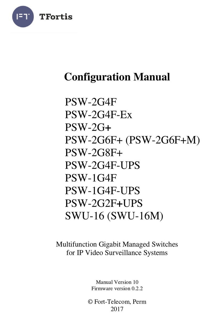 TFortis PSW-2G4F-Ex Instruction sheet TFortis PSW-2G4F-Ex Instruction sheet