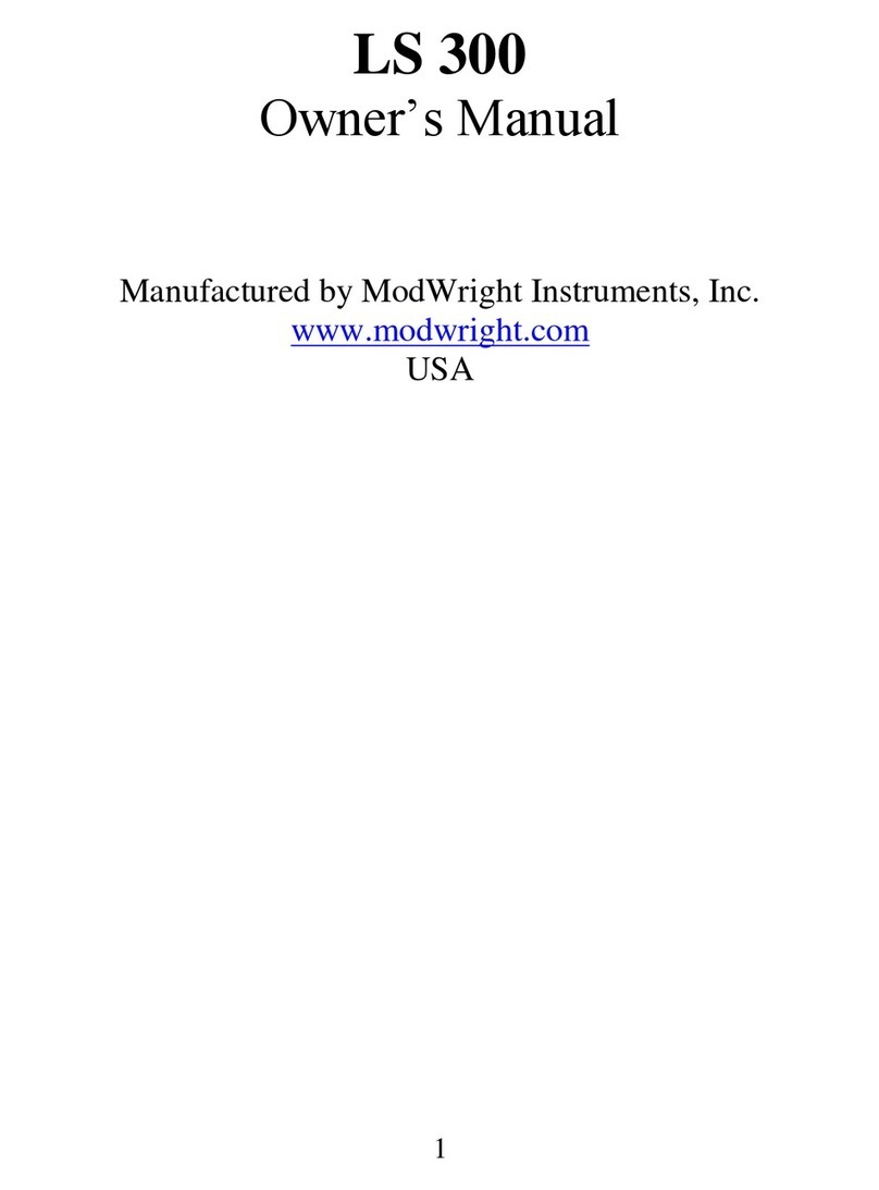 ModWright Instruments LS 300 owner's manual