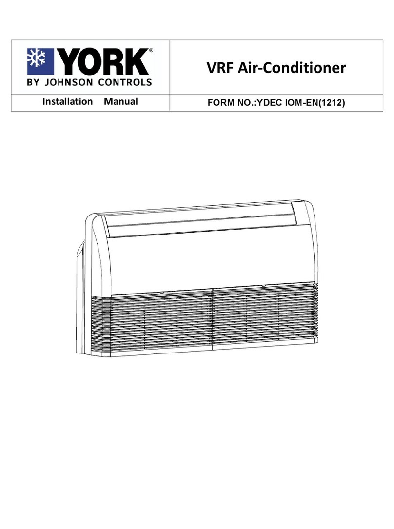 Johnson Controls York YDEC028 User manual