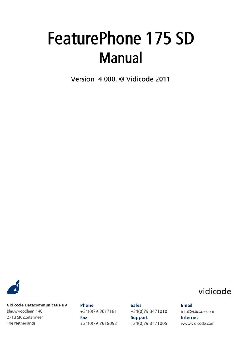 Vidicode FeaturePhone 175 SD User manual