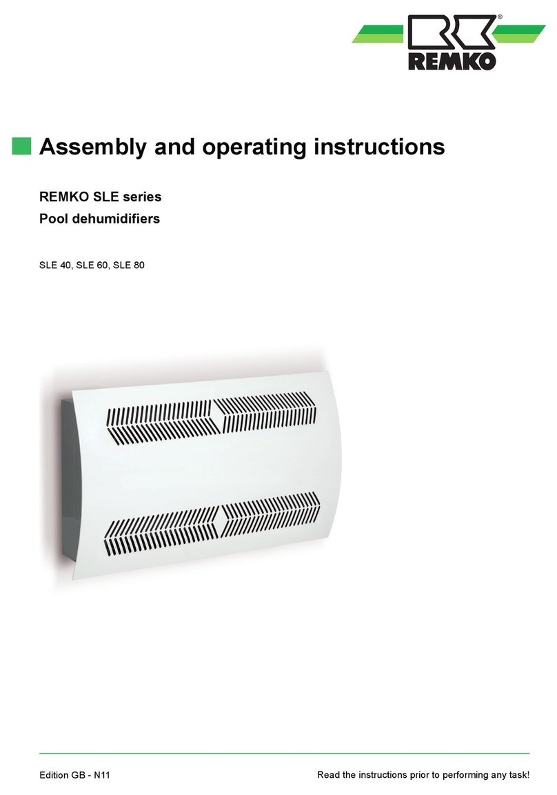 REMKO SLE Series Assembly and operating instructions