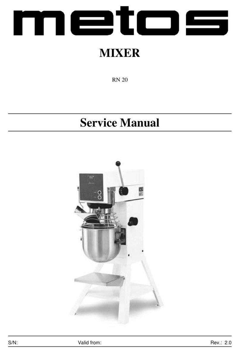 Metos RN 20 User manual Metos RN 20 User manual