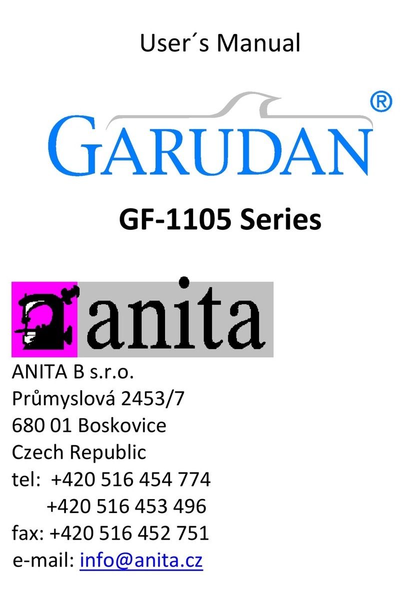Anita Garudan GF-1105 Series user manual