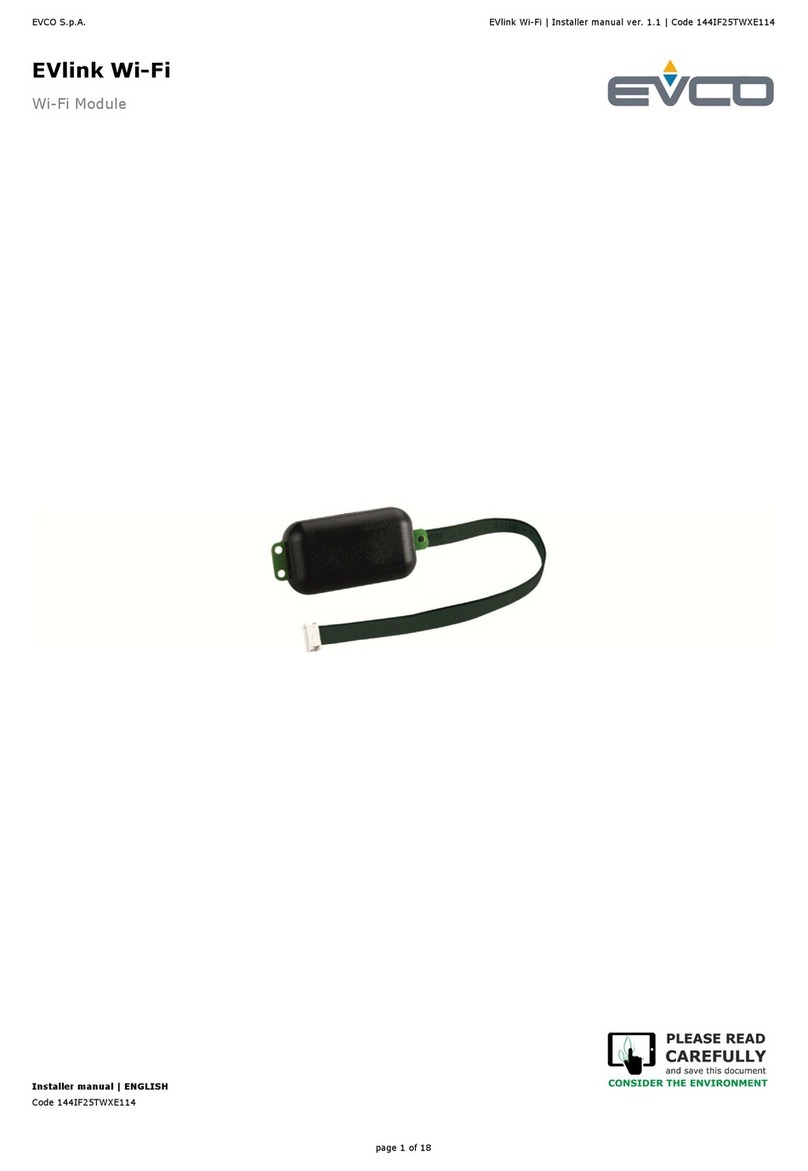 Evco EVlink Wi-Fi Installer manual