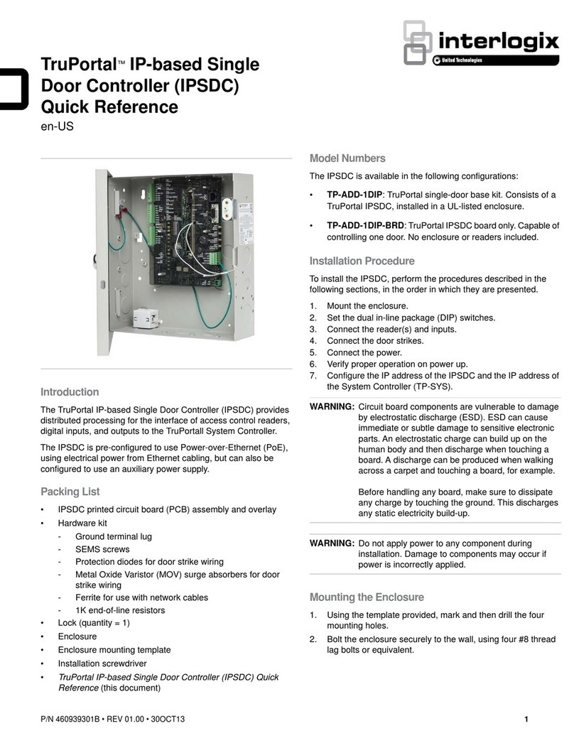 Interlogix TruPortal TP-ADD-1DIP User manual