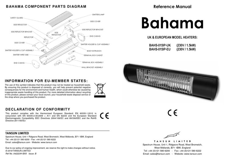 BAHAMA BAHS-015IP Reference manual