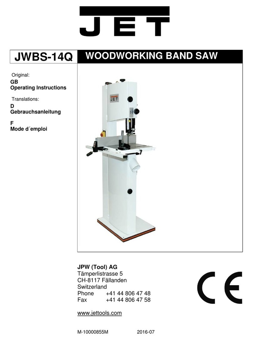 Jet JWBS-14Q User manual