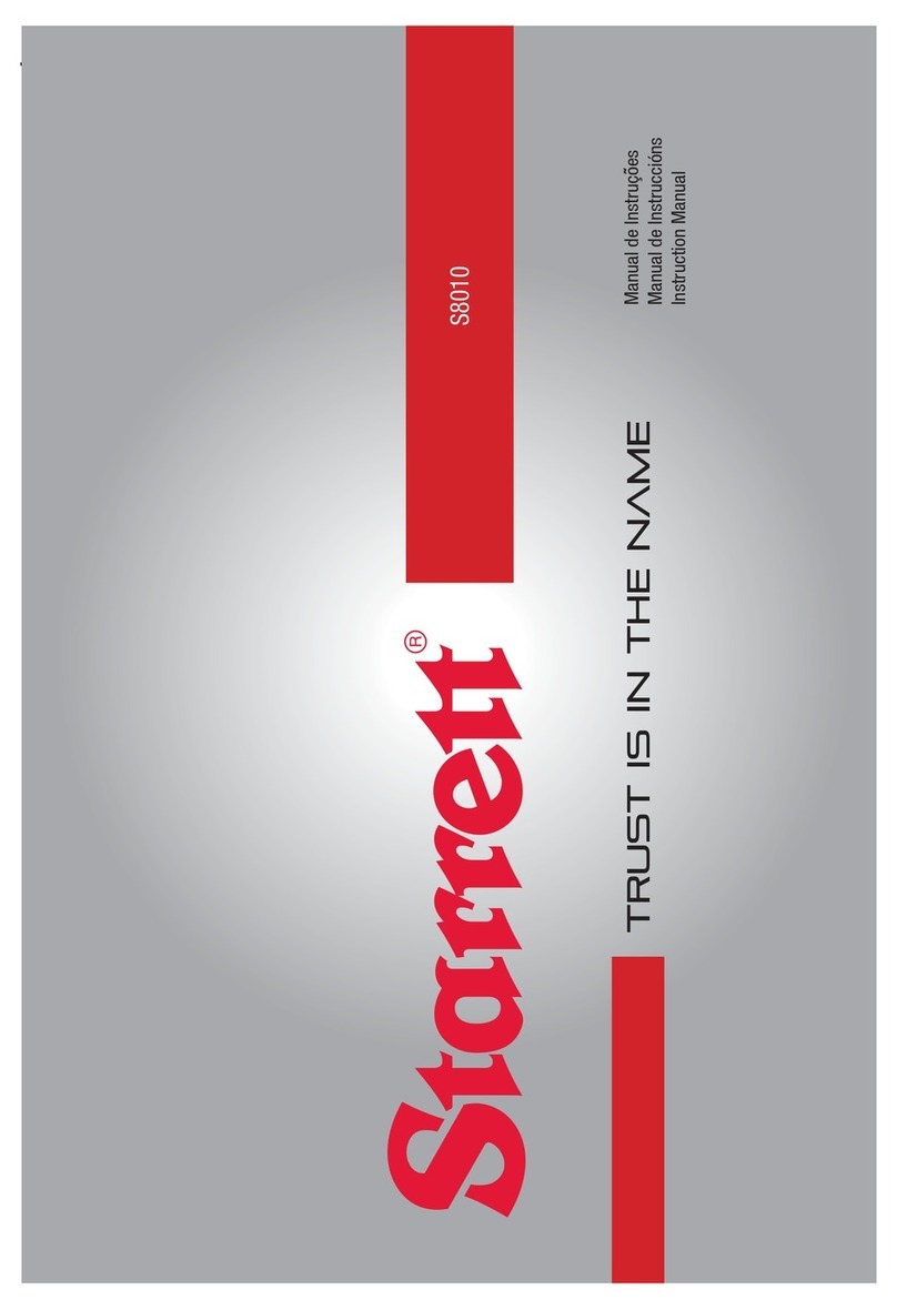 Starrett S8010 instruction manual