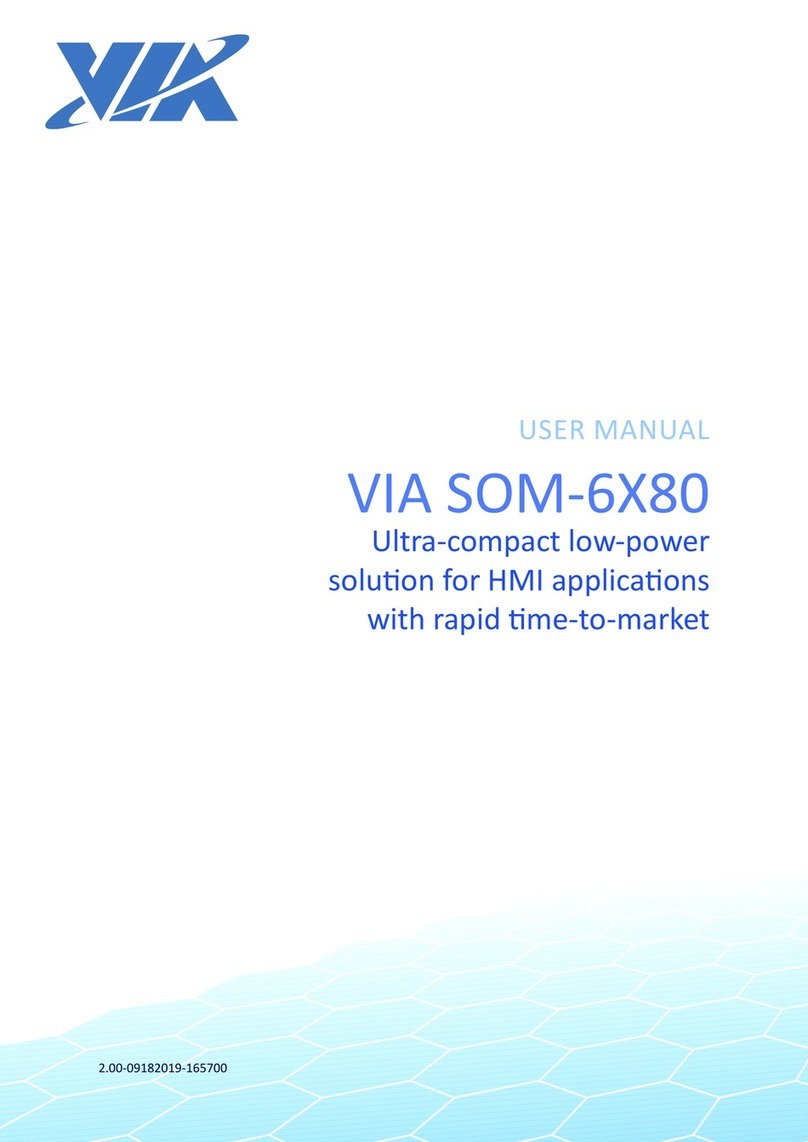 VIA Technologies SOM-6X80 User manual