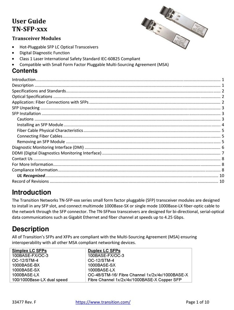 Transition TN-SFP Series user guide