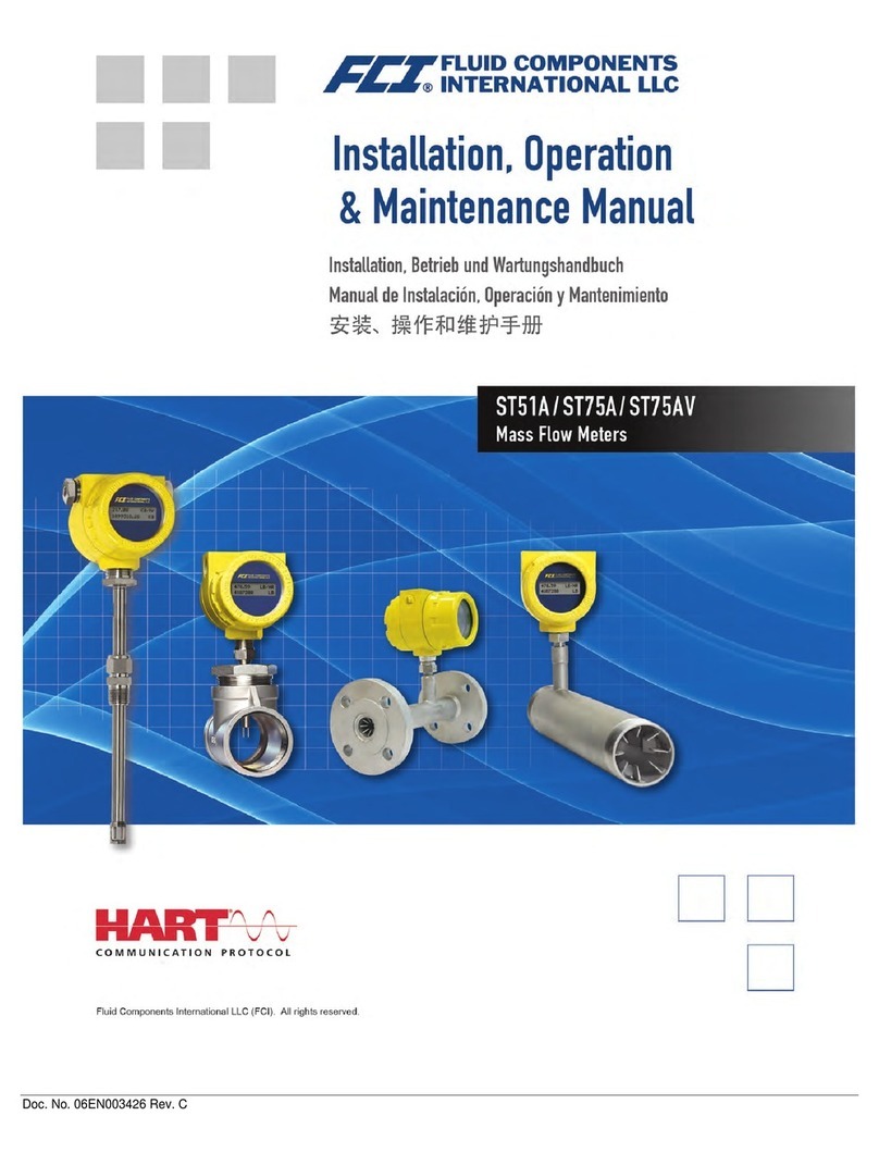 Fluid Components Intl ST51A Installation, Operation & Maintenance Instruction Manual Fluid Components Intl ST51A Installation, Operation & Maintenance Instruction Manual