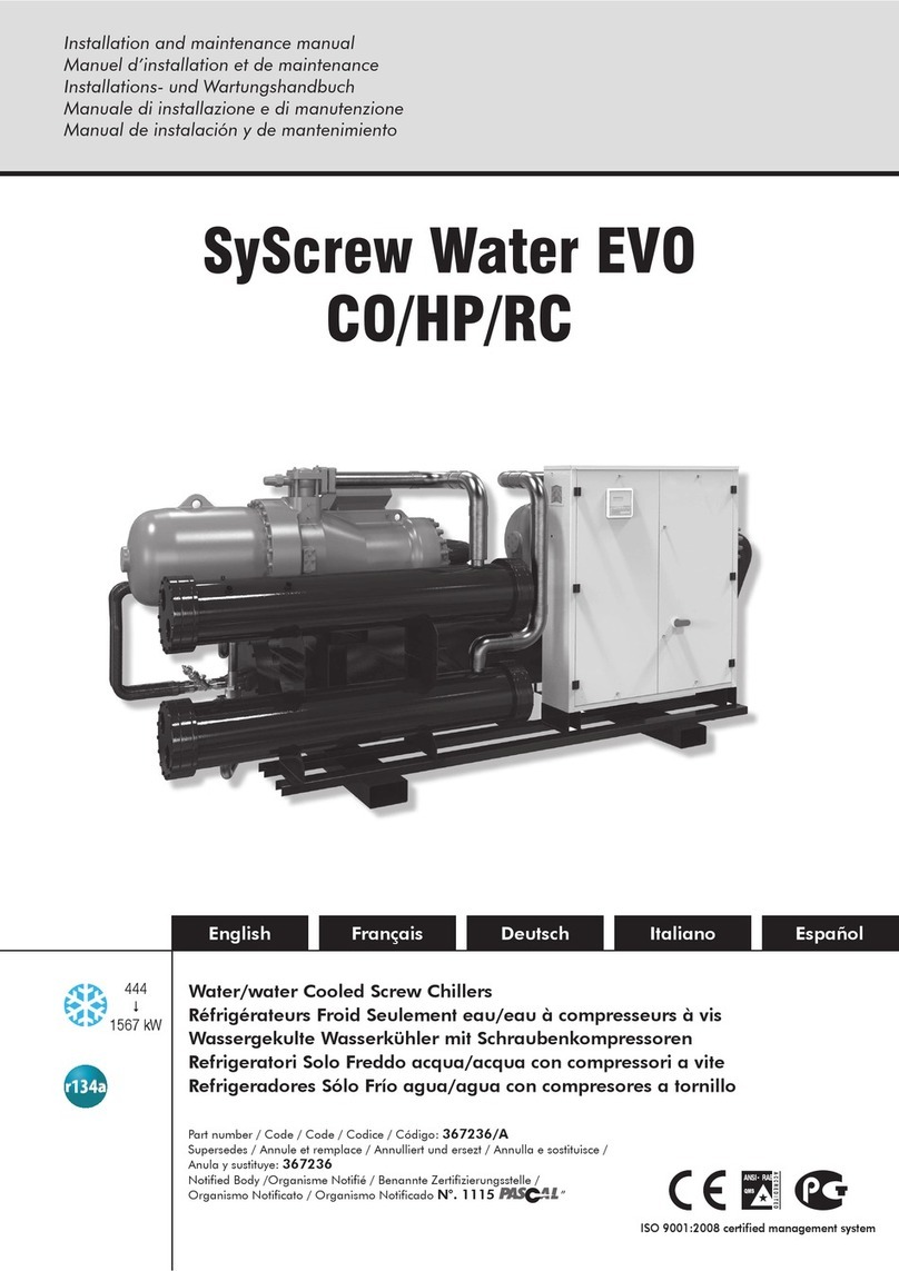 System air SyScrew Water EVO CO Series Installation and maintenance manual