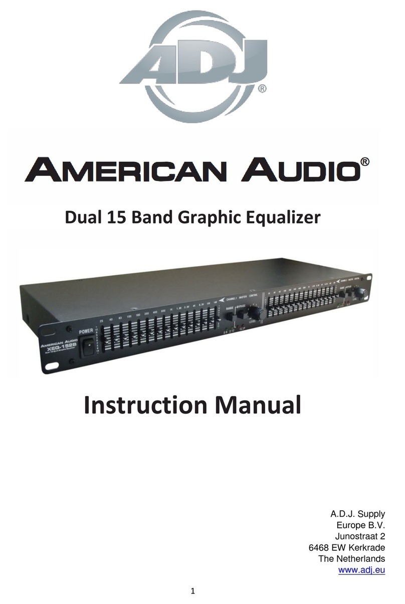 ADJ American Audio XEQ-152B instruction manual
