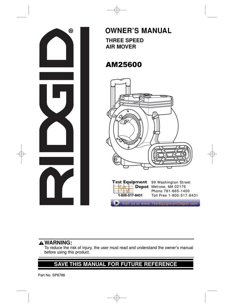 RIDGID AM2560 owner's manual