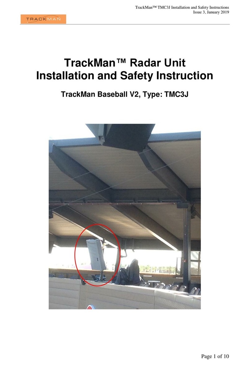 TrackMan Baseball V2 TMC3J Installation and safety instruction