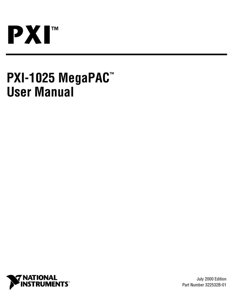 National Instruments PXI-1025 MegaPAC user manual National Instruments PXI-1025 MegaPAC user manual