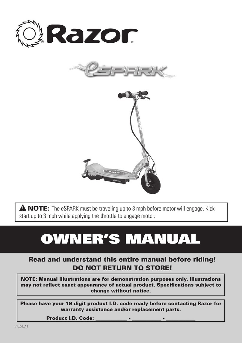 Razor eSpark owner's manual