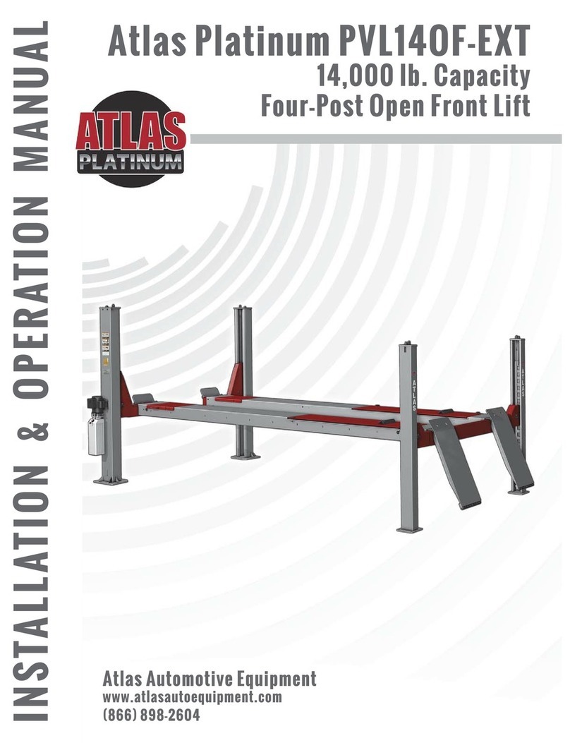ATLAS PLATINUM PVL140F-EXT Installation & operation manual