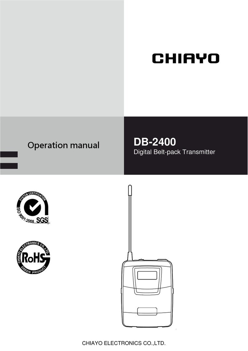 Chiayo DB-2400 Operation manual