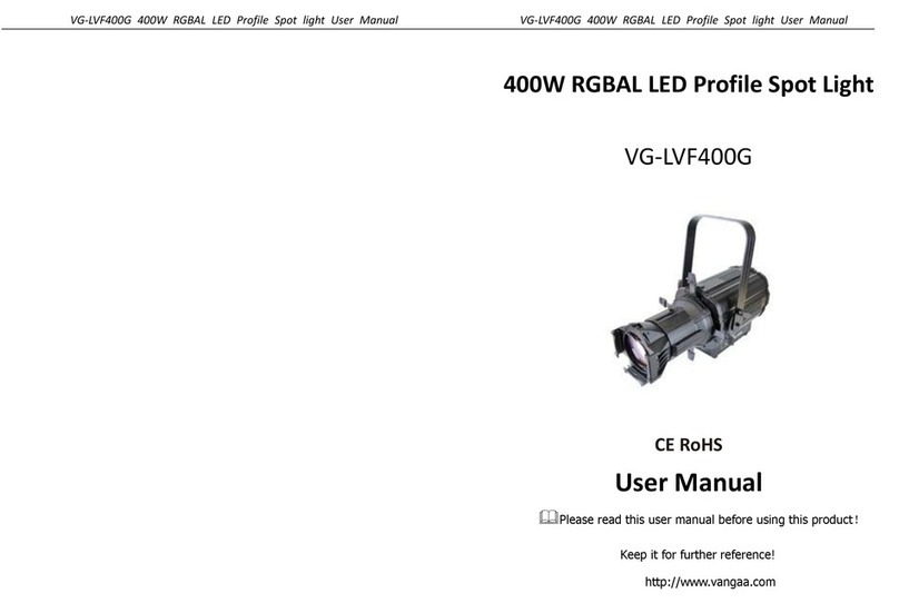 VanGaa Lighting VG-LVF400G user manual
