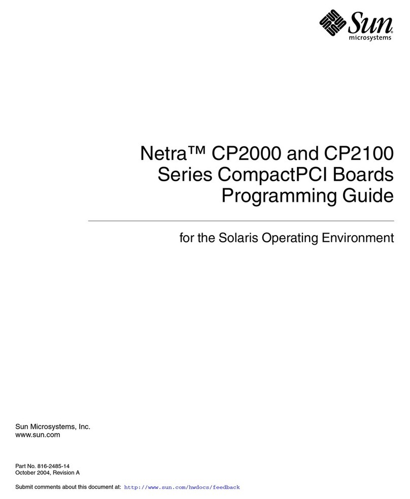 Sun Microsystems Netra CP2000 Series Operating instructions