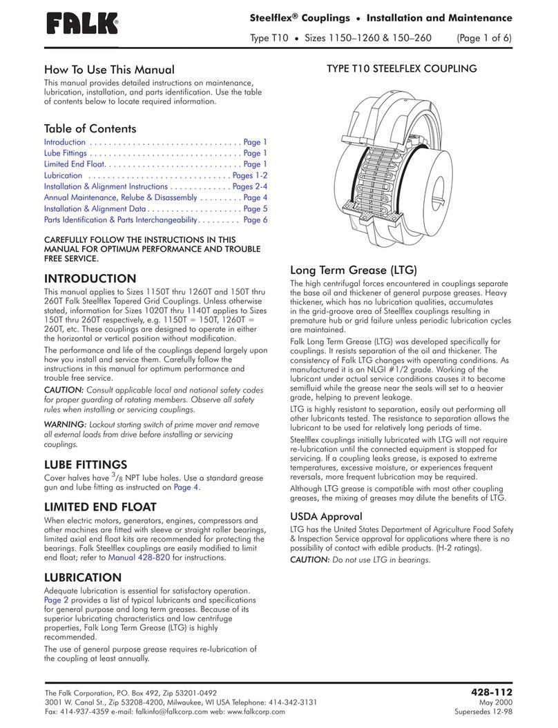 FALK Steelflex T10 Installation and Maintenance