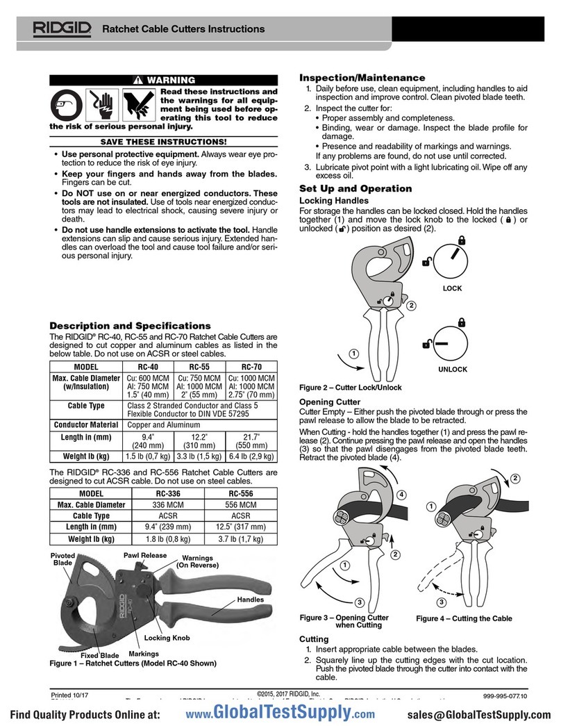 RIDGID RC-40 instructions