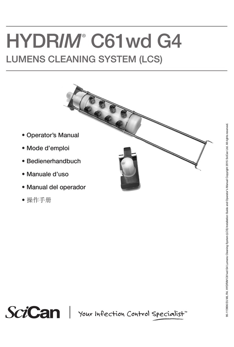SciCan Hydrim C61wd G4 Operator's manual