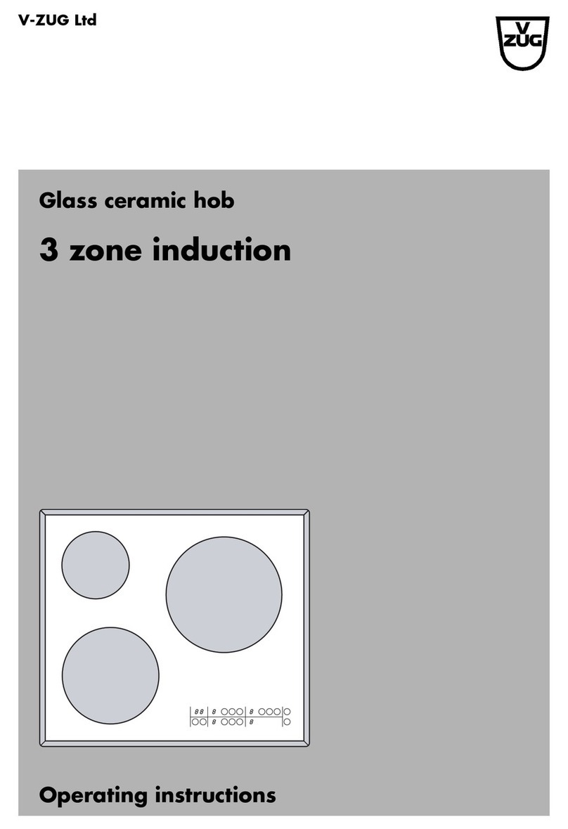V-ZUG GK36TI/C/F operating instructions