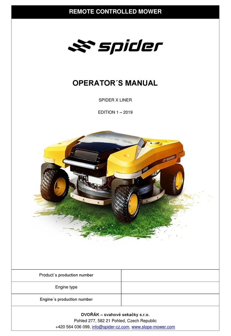 SPIDER X LINER Operator's manual