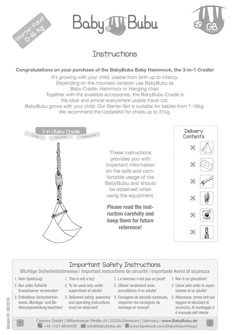 BabyBubu Baby Hammock instructions