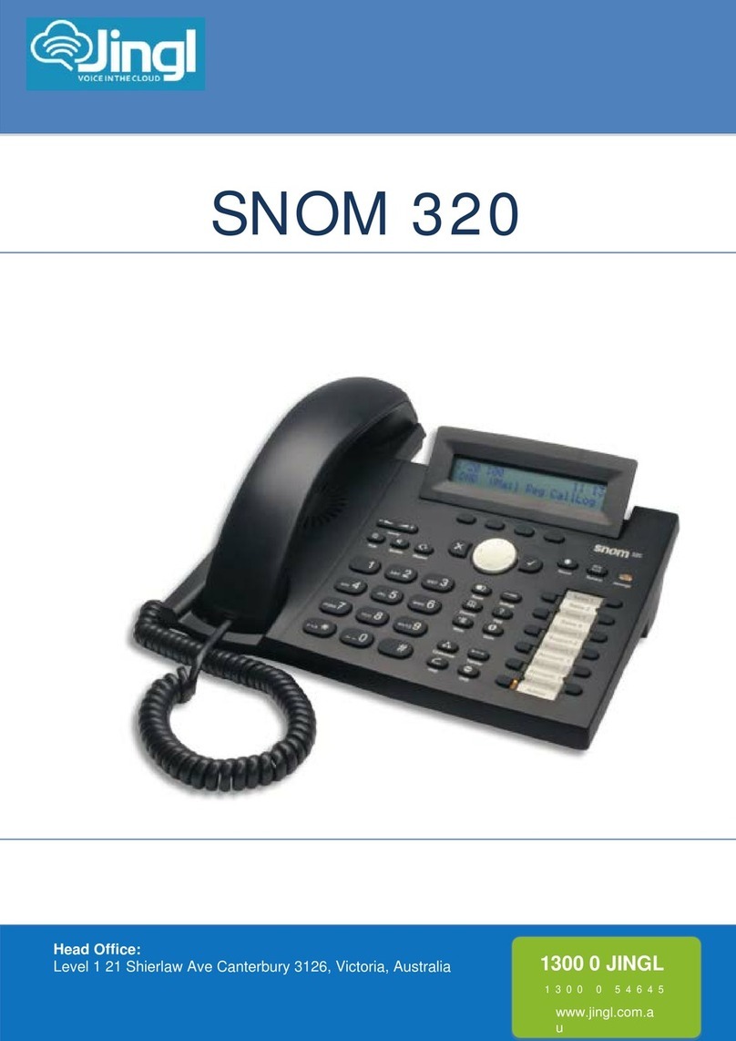 Snom 320 User manual