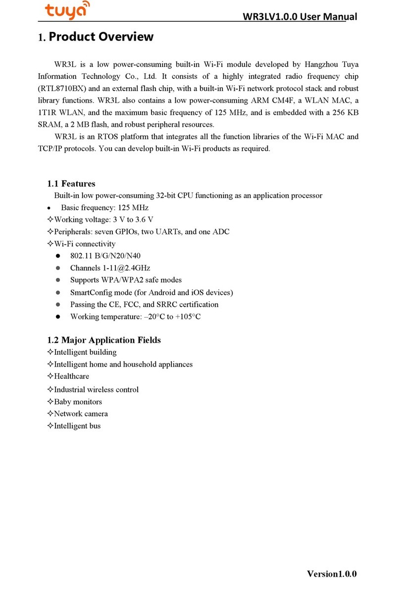 TUYA WR3L user manual