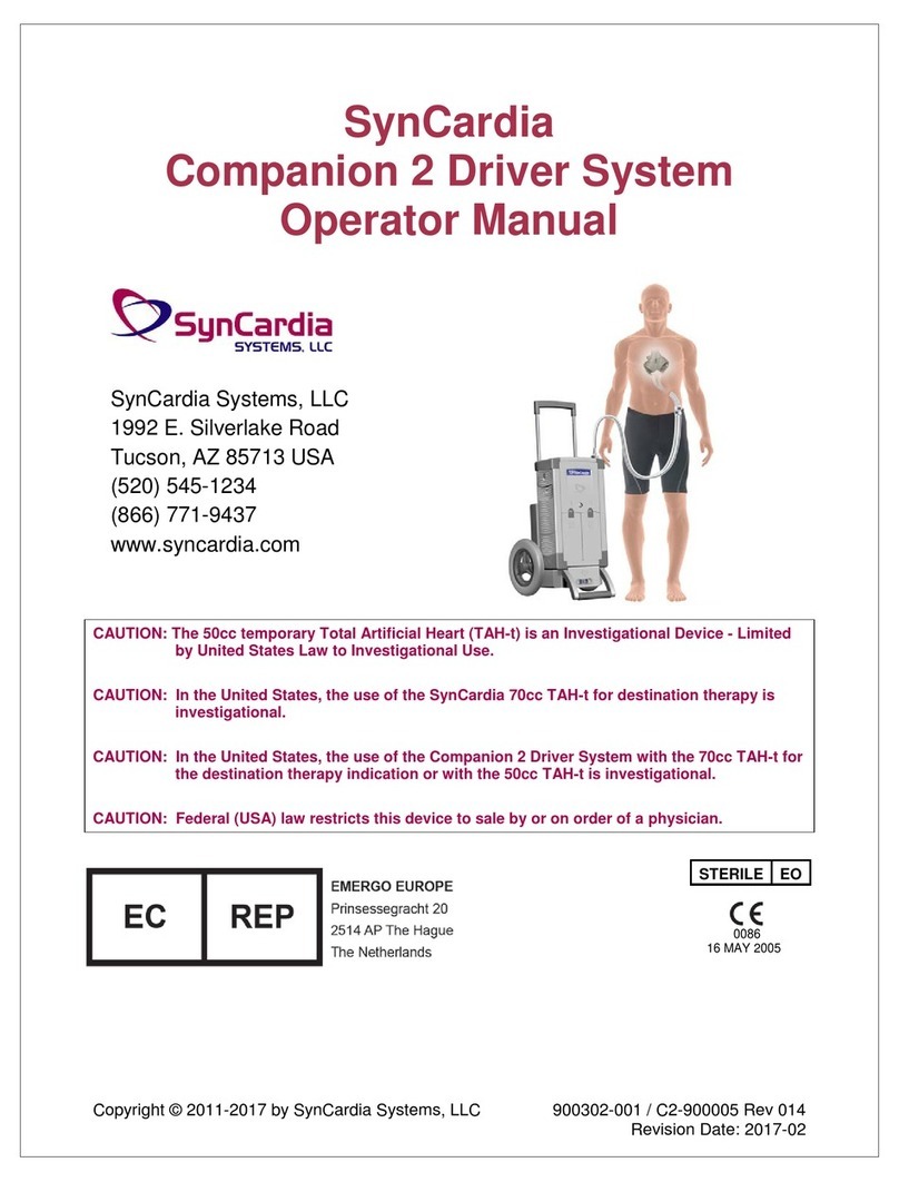 SynCardia Companion 2 Driver System Operator's manual