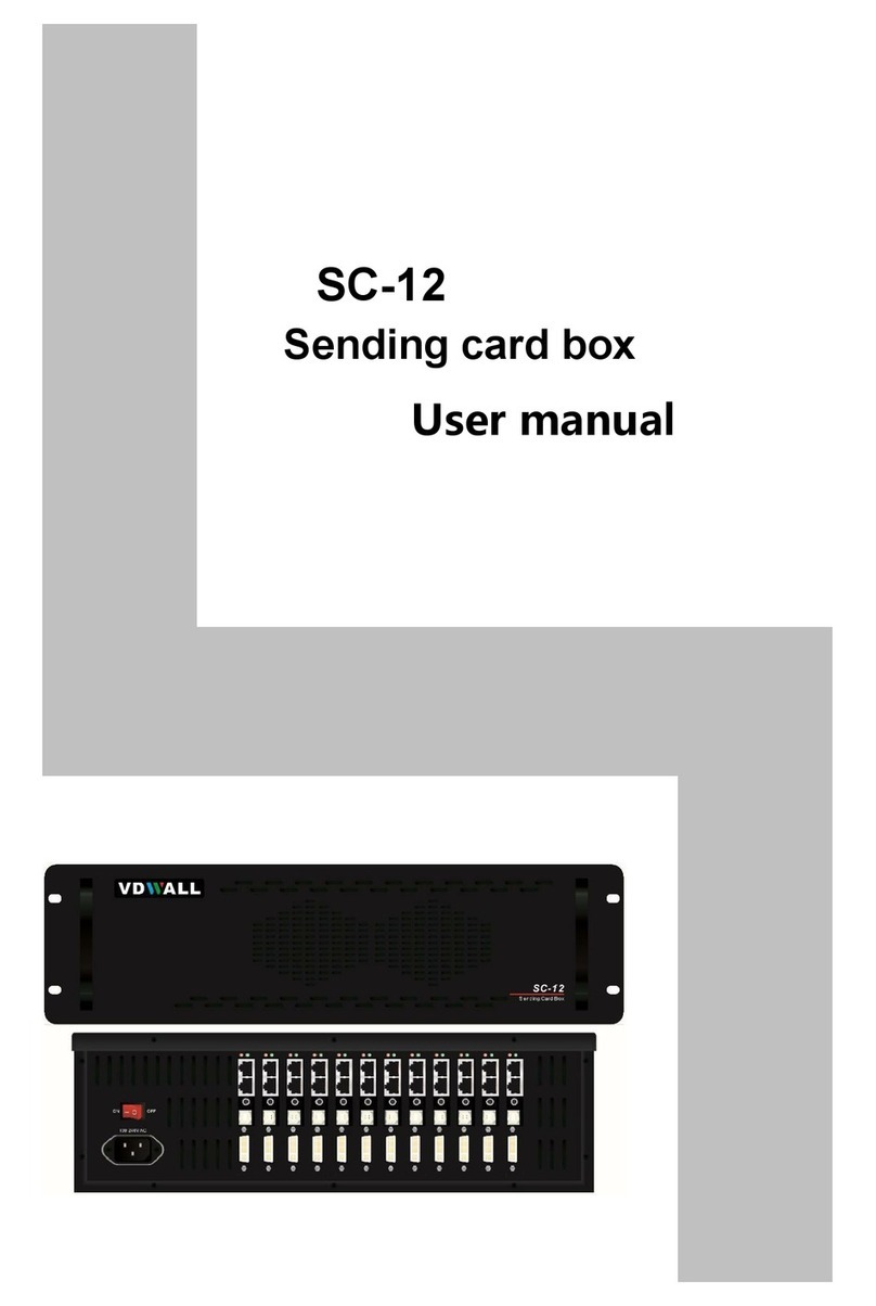 Vdwall SC-12 user manual Vdwall SC-12 user manual