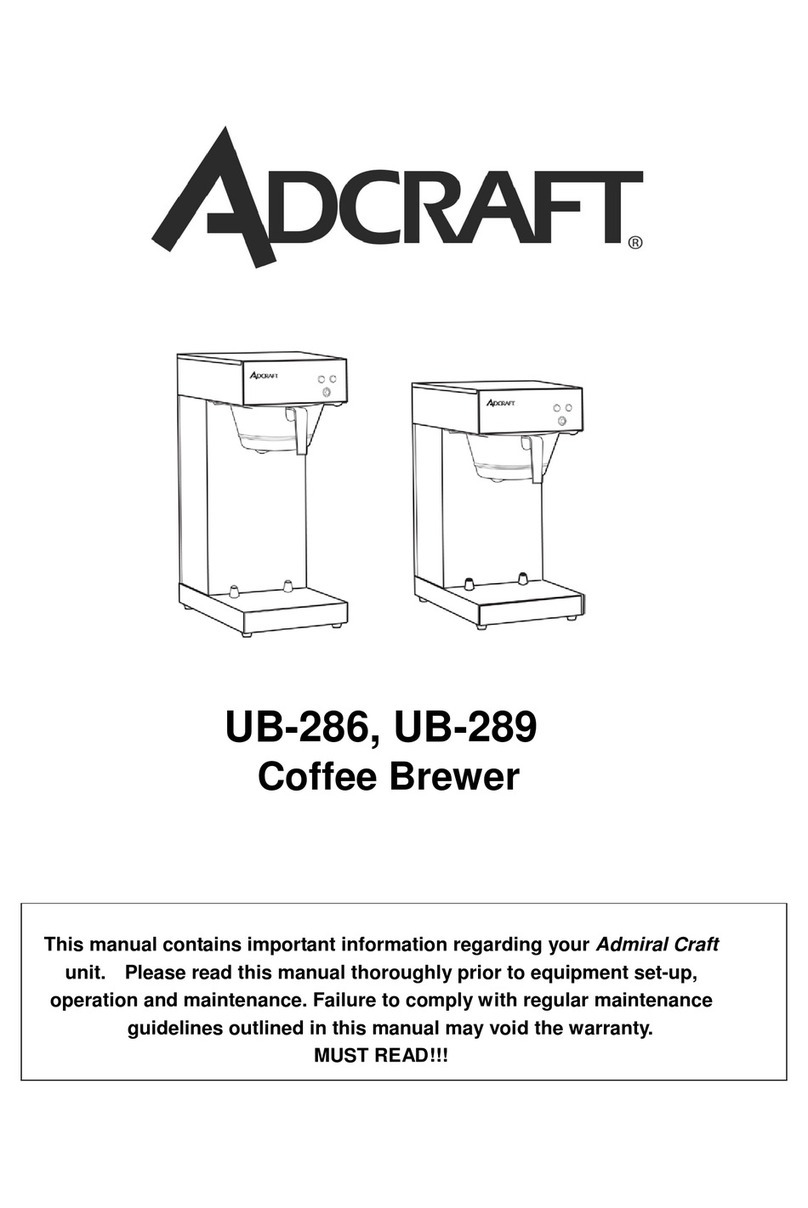Adcraft UB-286 User manual
