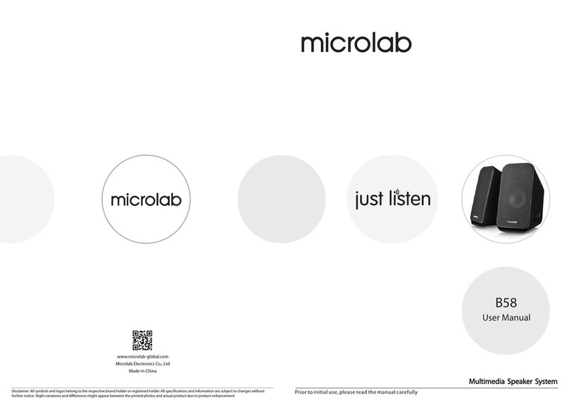 Microlab B58 User manual